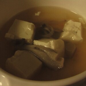 ヘルシーな豆腐スープ